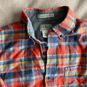 LLBean Slightly Fitted flannel button down